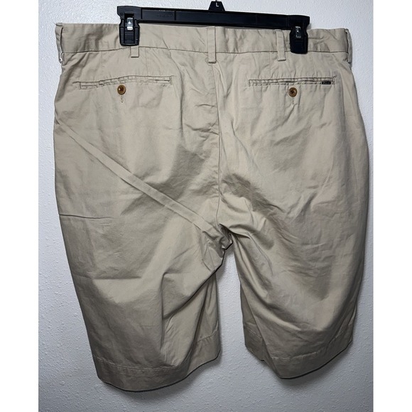 Polo Ralph Lauren Classic Fit Khaki Chino Shorts Size 36 9" Tan - Picture 4 of 6